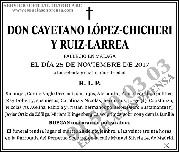 Cayetano López-Chicheri y Ruiz-Larrea